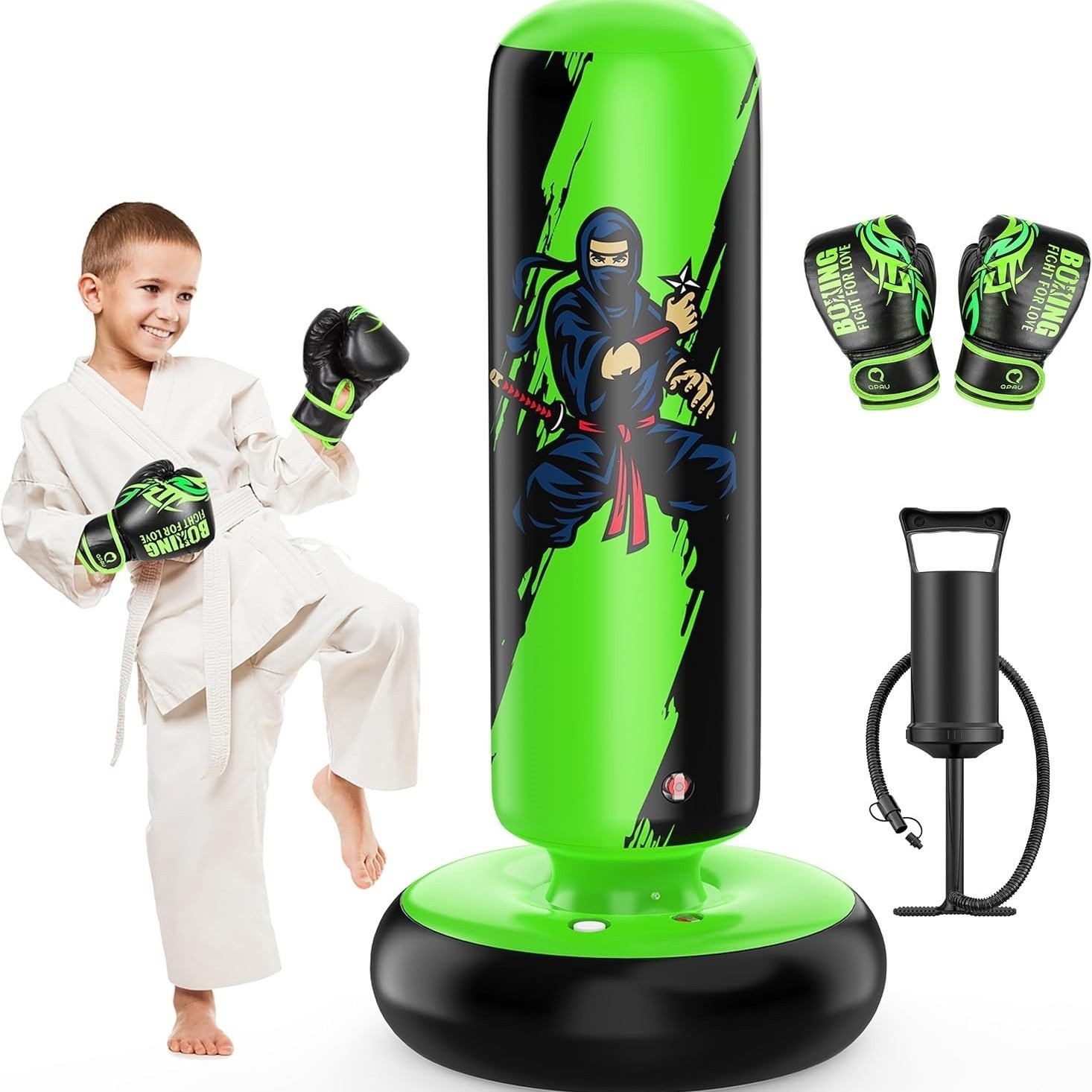 Children's standing punching bag, boxing column, punching target, home-use boxing bag, standing children's boxing equipment