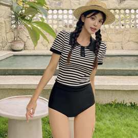 厂家直销欧美热销分体泳衣女性感紧身跨境爆款亚马逊比基尼游泳衣