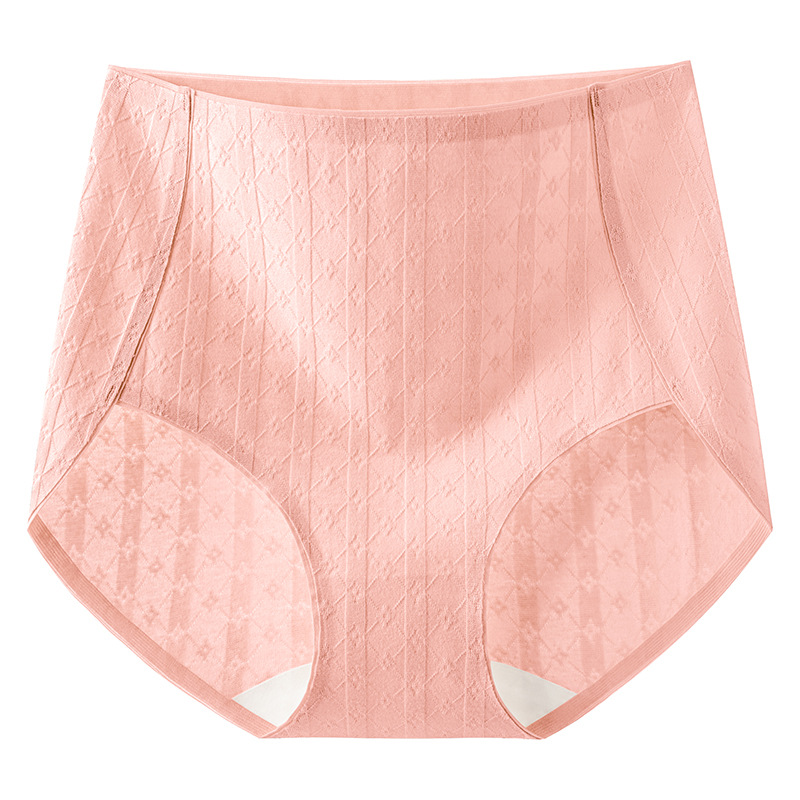 Sin costuras entrepierna antibacteriana de algodón puro 2024 nuevo otoño e invierno de gran tamaño cintura alta abdomen agradable para la piel transpirable ropa interior de cintura alta para niñas