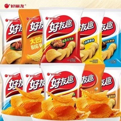 Goodfriend Friend Fun 45g Large Wavy Potato Chips Korean Kimchi Flavor Caribbean BBQ Flavor Snack Puffed Food