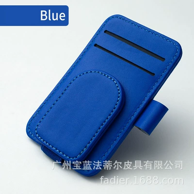 Car-Mounted Multifunctional Glasses and Car Glasses Clip/Bill Clip - blue-cardboard-eyeglass-holder