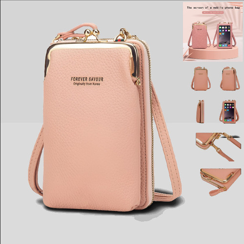 New mini bag for women summer wholesale wallet card bag all in one multi-purpose fashion simple touch screen mobile phone bag crossbody