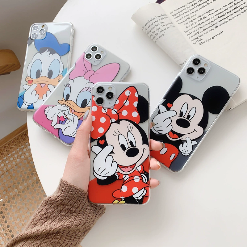 Чехол для телефона (Apple) iPhone 15 / iPhone 15 Pro / совместимый с iPhone 8 Plus, дизайн с большими головами мультфильмов