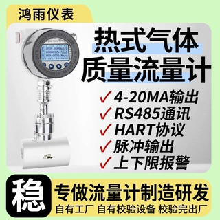 厂家防腐型热式气体质量流量计氩气氨气高炉煤气烟气液化气管道式