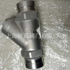 厂家供应沟槽不锈钢Y型过滤器 GL81H-16P卡箍式不锈钢Y型过滤器