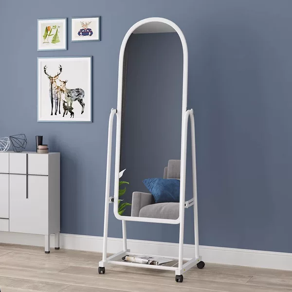 Wholesale mirrors, full-length mirrors, movable floor-standing dressing mirrors, multifunctional storage mirrors, iron stand fitting mirrors