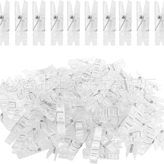 Мини-прозрачный гвоздь 2,5/3/3.5/4,5 см прозрачный Зажим пластиковый гвоздь для одежды фотоклип акриловый маленький зажим