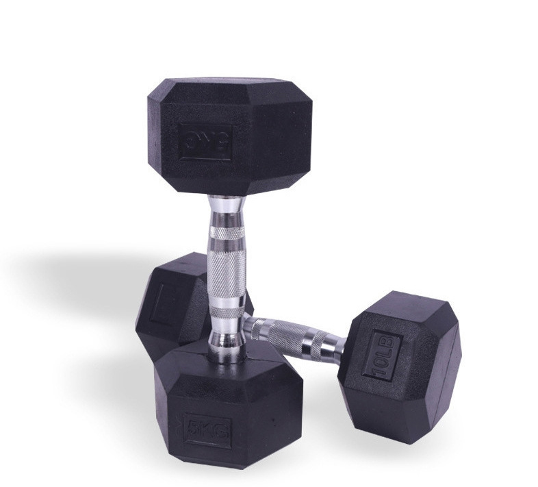 Dambıl katı dökme demir kauçuk kaplı fitness dambıl ev kuvvet antrenmanı elektrokaplama küçük dambıl seti şekillendirme
