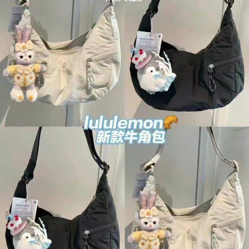 LULU underarm bag, horn bag, fashionable commuter bag with 6L capacity, women's new casual versatile tote bag LULU underarm bag, horn bag, fashionable commuter bag with 6L capacity, women's new casual versatile tote bag