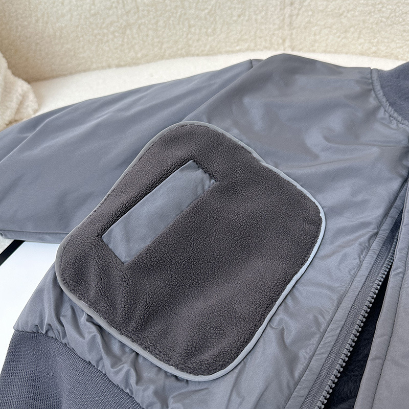 어린이 겨울 옷  따뜻한 옷 겨울 어린이 서양식 재킷 탑 소년의 벨벳 재킷 어린이 의류