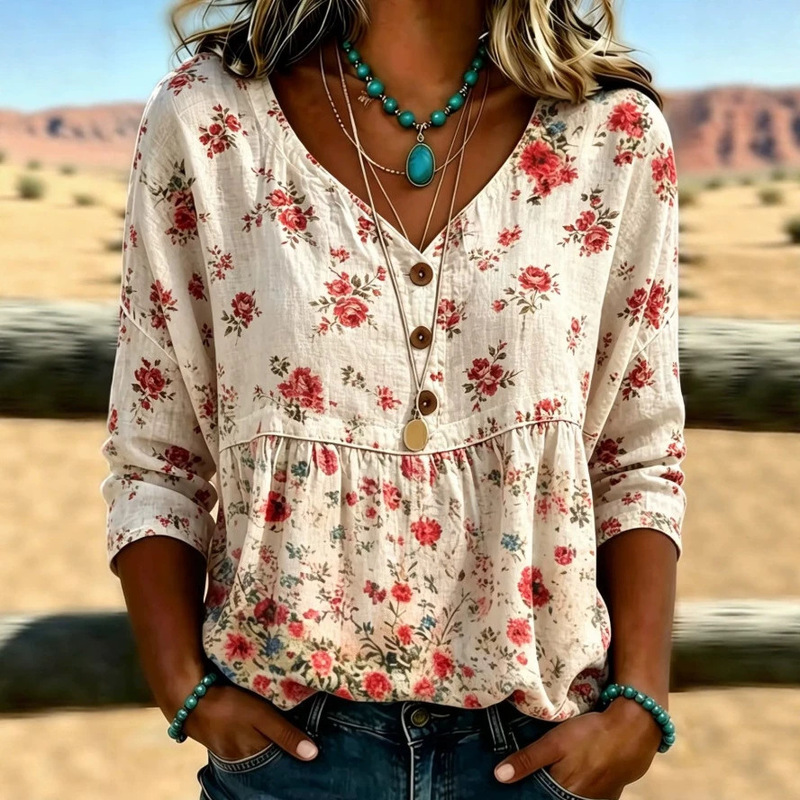 2026 New Printed Shirt for Women, European and American Loose Hawaiian Short-Sleeve Shirt, Digital Print Hawaiian 2026 New Printed Shirt for Women, European and American Loose Hawaiian Short-Sleeve Shirt, Digital Print Hawaiian