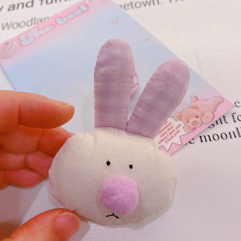 HD843A025 tela de otoño púrpura relleno de algodón muñeca llavero colgante bolso colgante de teléfono móvil