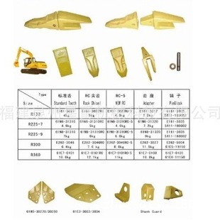 Quanzhou excavator four-wheel belt supporting wheel rail assembly bucket bucket tooth bulldozer supporting wheel supporting sprocket