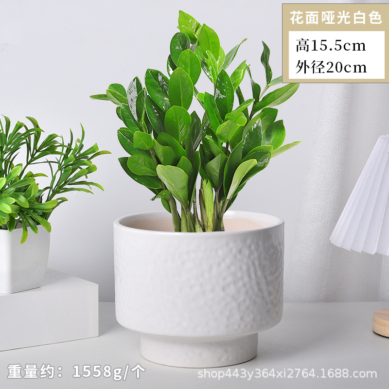 Cerámica orquídea mariposa maceta especial ins crema viento alto sentido decoración del hogar verde cerámica maceta grande image 11