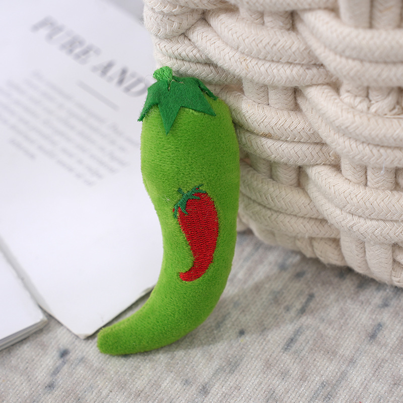 人気のある果物野菜のぬいぐるみのペンダントミニ人形シミュレーションスイカ唐辛子子供のキーホルダー|undefined