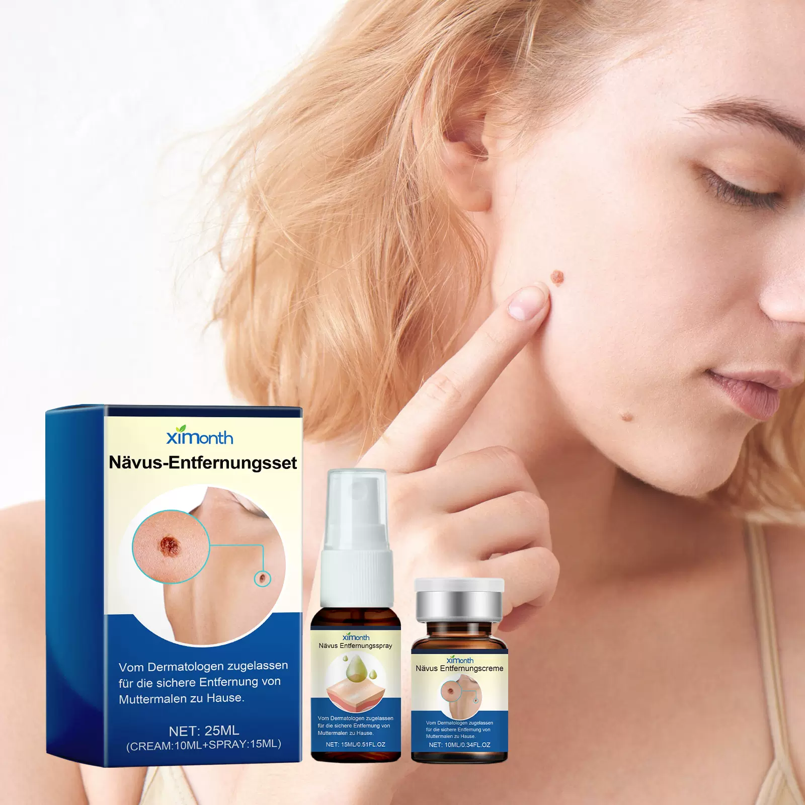 Ximonth 皮肤护理套装 身体清洁护理滋润肌肤皮肤温和养护喷雾