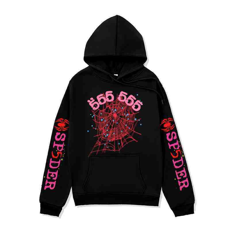 2024 cross-border SPIDER555 printed hoodie spring and autumn pullover casual hooded vests European and American Y2K spider coat 2024 cross-border SPIDER555 printed hoodie spring and autumn pullover casual hooded vests European and American Y2K spider coat