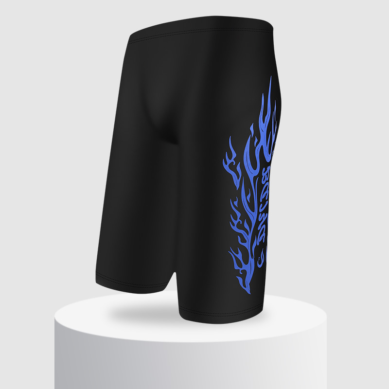 Baiya hombres bañador de secado rápido para adultos más tamaño boxeador moda poliéster pantalones cortos de aguas termales anti-vergüenza bañador