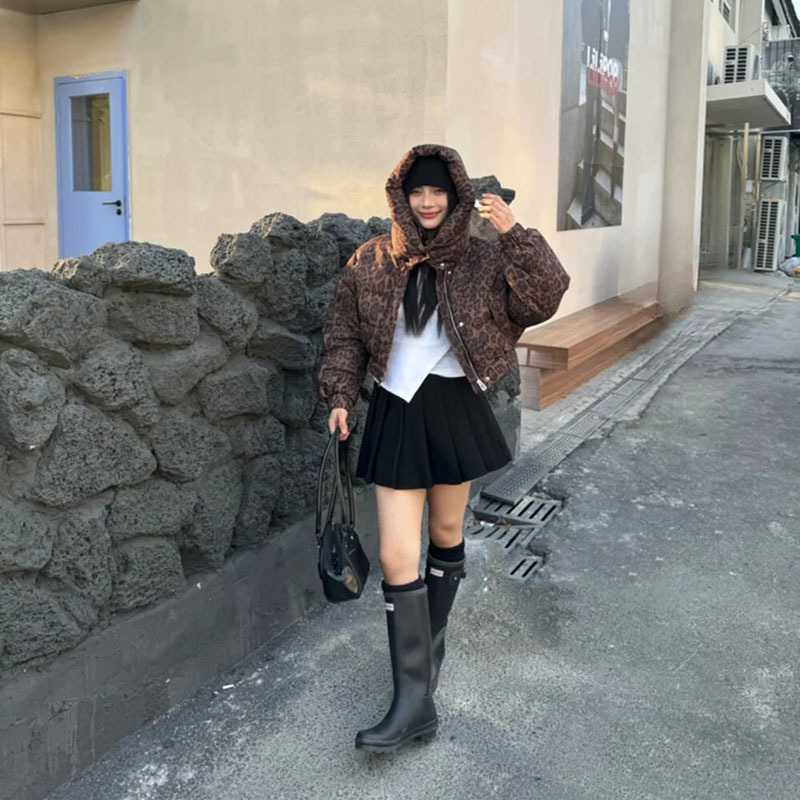 韩版穿搭羽绒棉服女冬季2024新款时尚洋气小个子设计感面包服外套