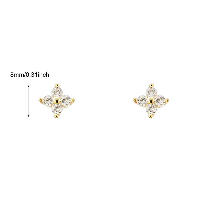 Copper Material 1 Pair Elegant Lady Simple Style Smile Face Copper Ear Studs