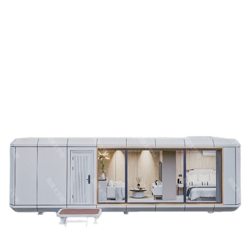 Área escénica al aire libre, cápsula espacial, casa de familia móvil, casa integrada, carcasa de aluminio de aviación, variedad de estilos, cabina de Apple, Rongjie