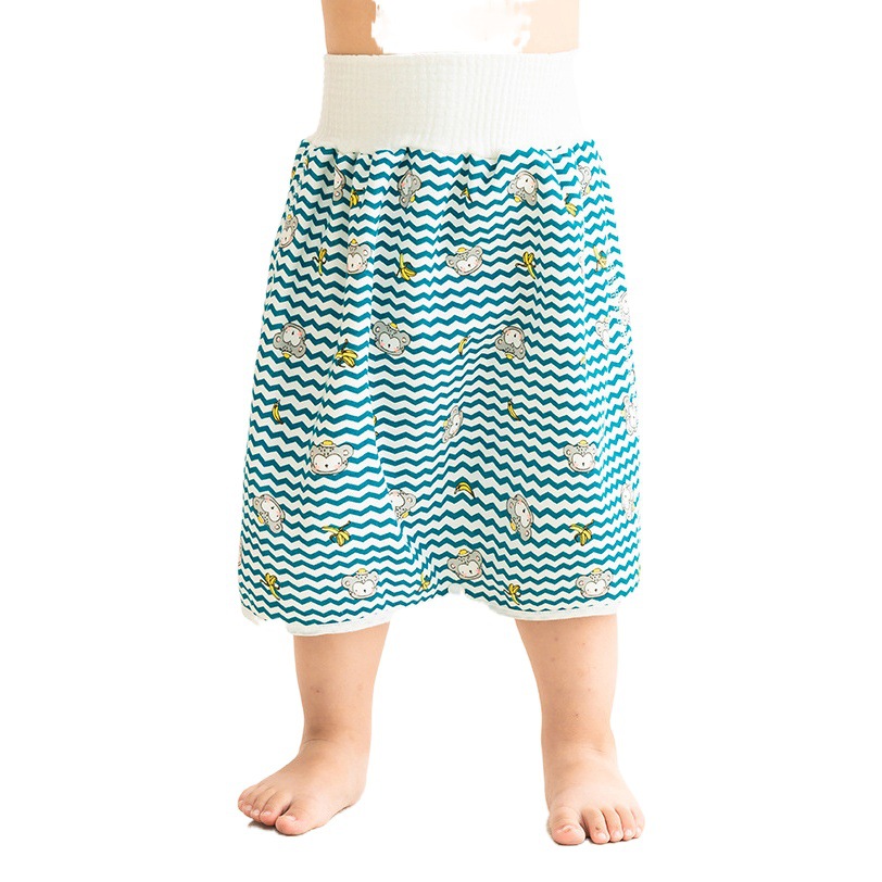 Bebé pañal falda anillo pañal entrenamiento pantalones impermeable a prueba de fugas lavable pañal bolsillo bebé niño noche orina artefacto