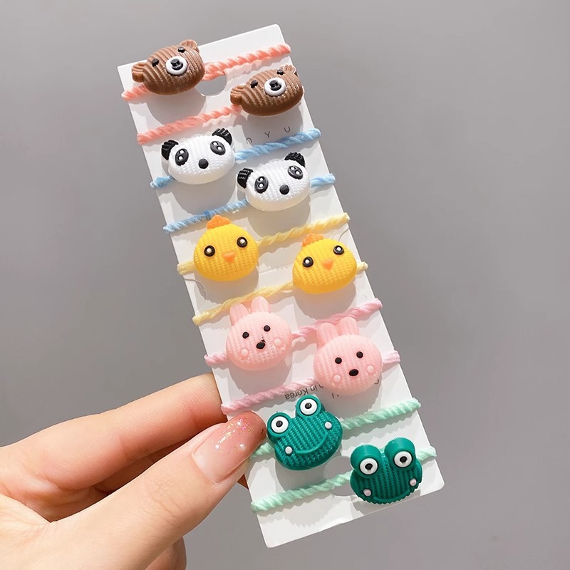 Banda de goma infantil pulgar anillo de cabello de cabello lindo cordón de cabello no daña cabello elástico para niñas atadas pelo banda de goma