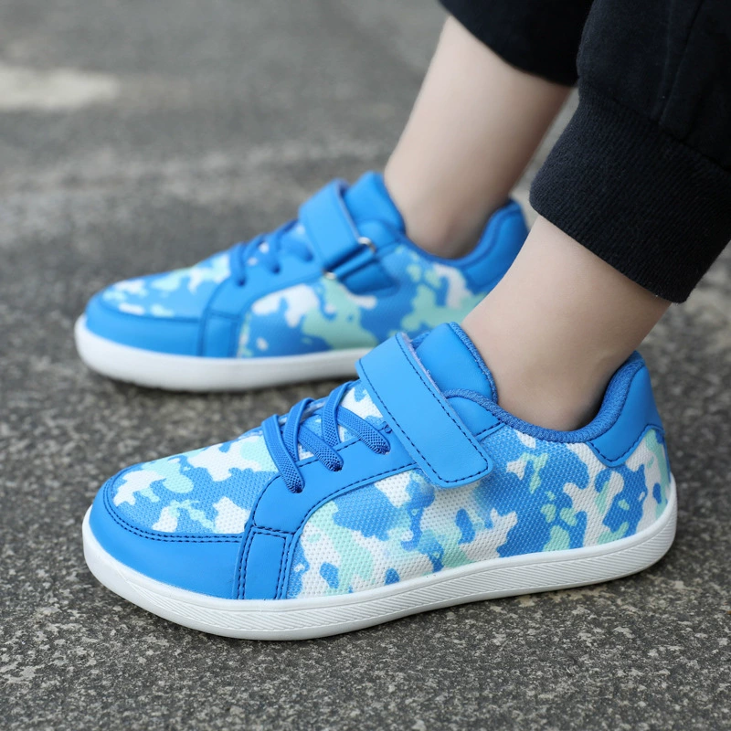 2025 новая трансграничная детская обувь с низким верхом, летающая липучка, повседневная модная спортивная обувь
