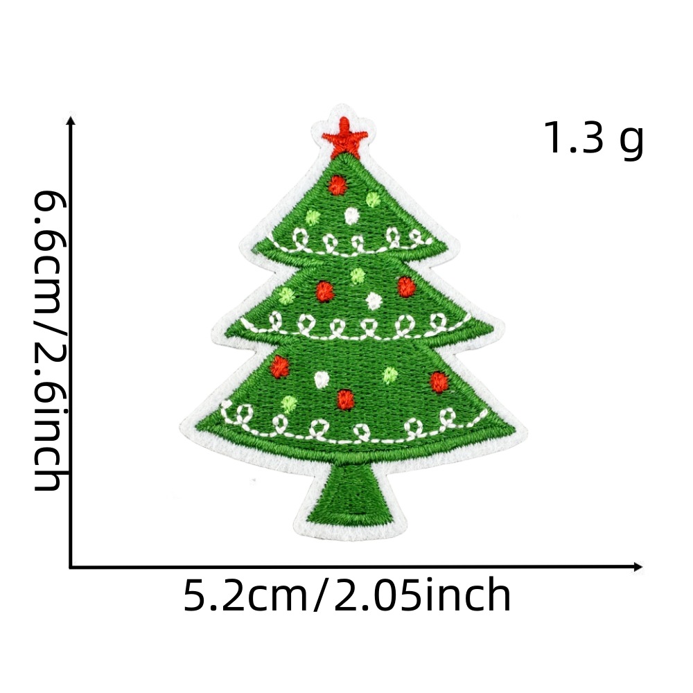 2g Weight Clothing Sticker Patches Classification 1 Piece, 1 Set Quantity Nonwoven, Polyester Material Christmas Festival Christmas Tree, Letter, Snowman Pattern Cute Style 1 Piece 1 Set Cute Christmas Tree Letter Snowman Nonwoven Polyester Clothing Sticker Patches 17