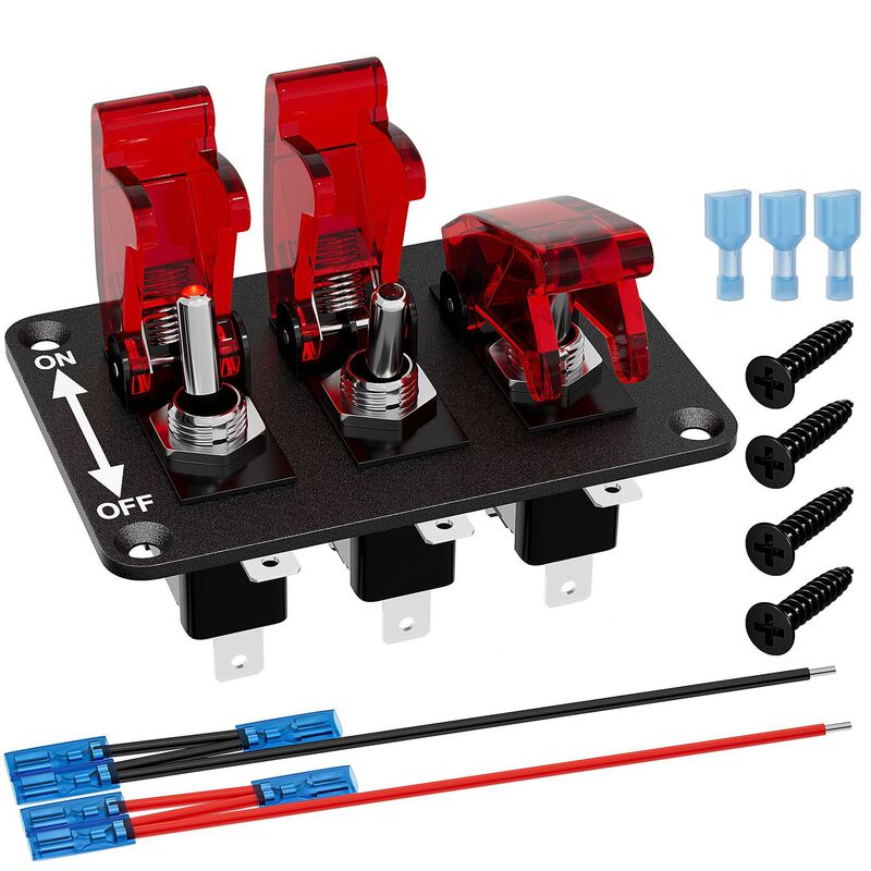 ASW-07D car modification toggle switch panel racing ignition switch 20A car power start switch