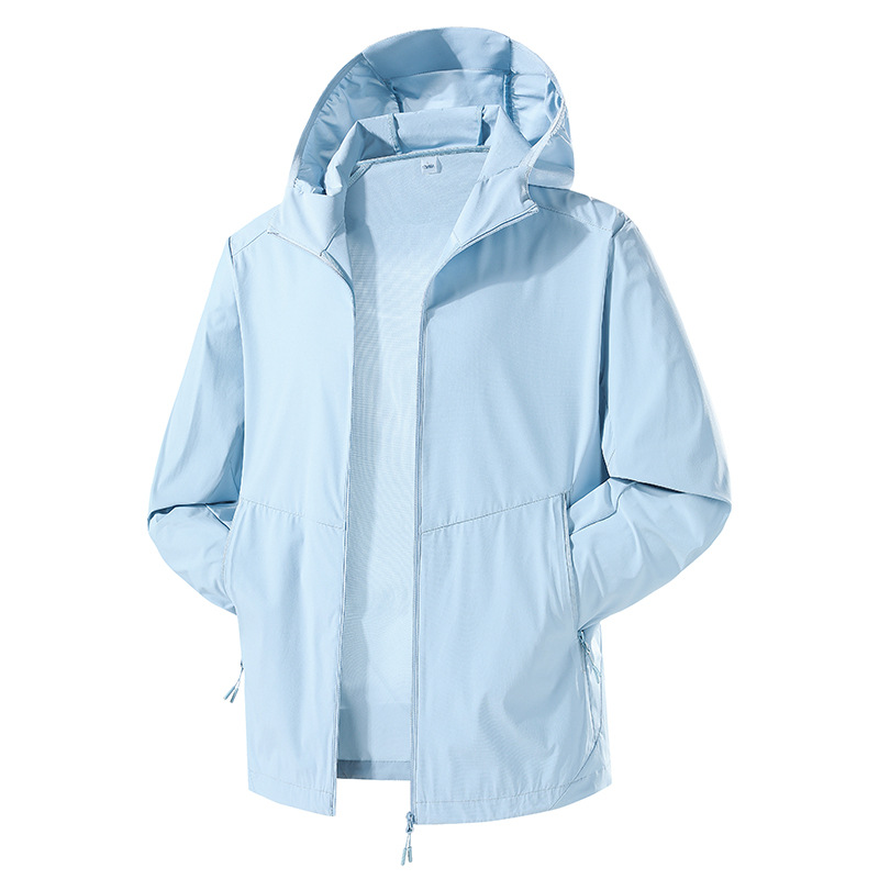 Cross-Border Windbreaker Jacket for Men, Size 8X, Large Size, Hooded, Waterproof, Quick-Dry Sports Coat, Team Workwear, Custom Logo