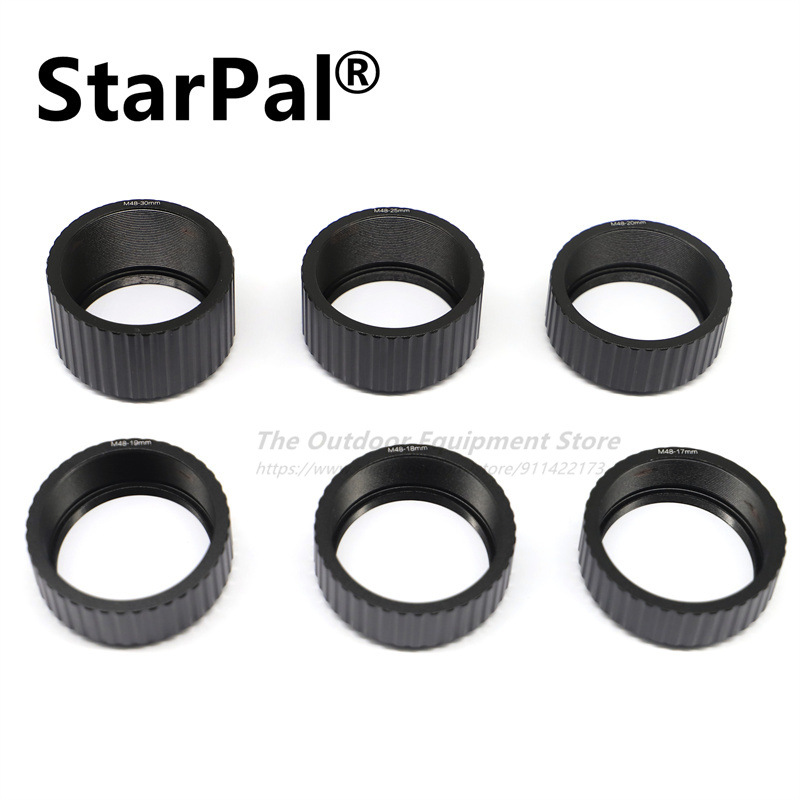 新款带防滑滚花M48x0.75延焦环延焦桶 4-30MM 20款规格望远镜配件