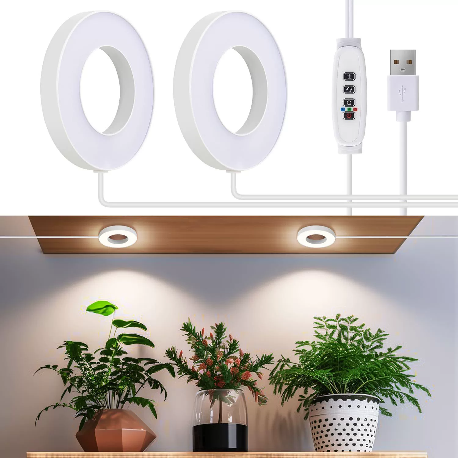Plant lamp, LED fill light for hood, bag accessory, custom-made, comfortable light spectrum