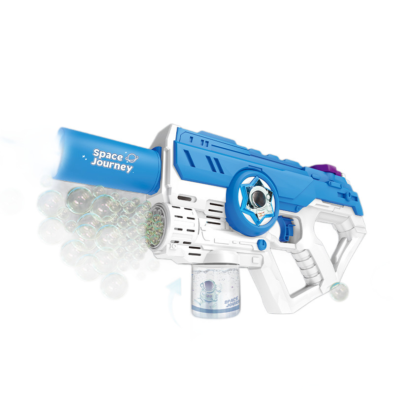 Aspersión eléctrica transfronteriza pistola de agua divertida luz Amazon 2 en 1 pistola de burbujas poderosa pistola de agua de alta presión