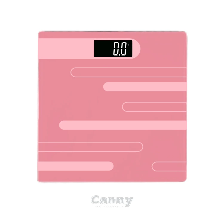 Трансграничные бытовые розовые шелкография стекла для взвешивания человеческого тела электронные весы высокая точность для здоровья человека весы на заказ