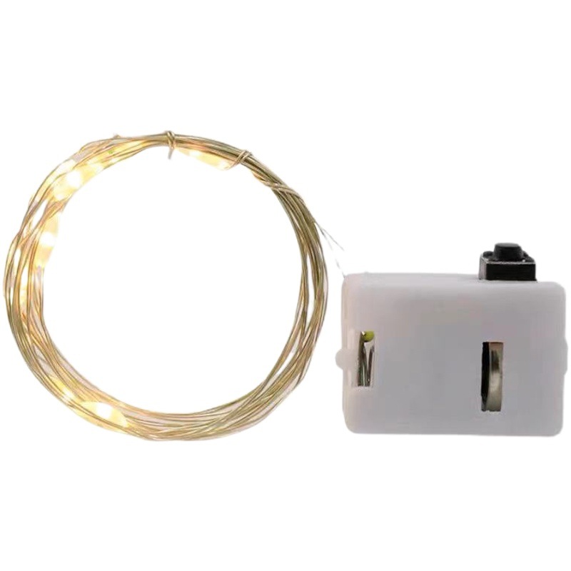 Lámpara led cadena de luz caja de regalo interior pastel ramo decoración ambiente diseño de la lámpara cinturón de luz ajuste de tres velocidades cable de cobre cinturón de luz