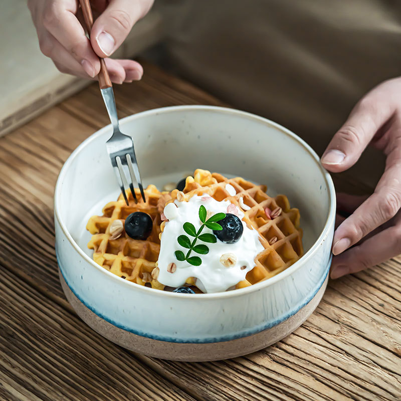 Tacos de postre de alto valor facial Tacos recto de cerámica Tacos de desayuno Tacos de cubiertos Tacos de sopa Tacos de ensalada de frutas