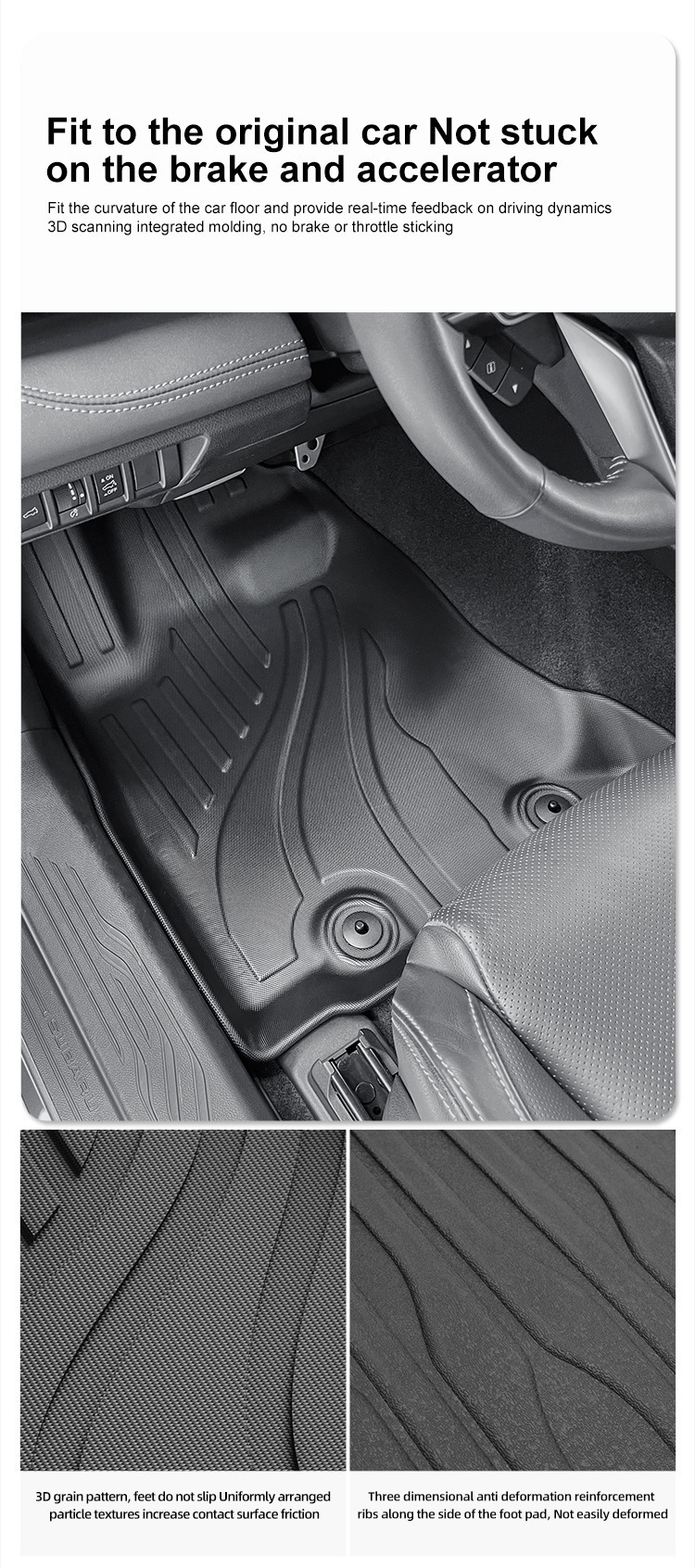 Floor Mats TPE for 20-24 Subaru Outback/Legacy