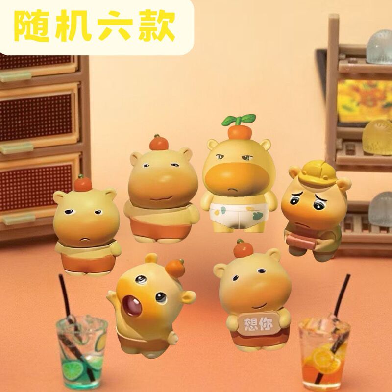 现货超甜水豚摆件盲盒潮玩手办可爱周边豚仔创意汽车装饰公仔|undefined