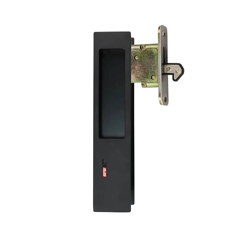 Personalizada aleación de zinc cuadrada cerradura de puerta de madera japonesa indicación roja y verde cerradura de gancho de puerta deslizante del baño