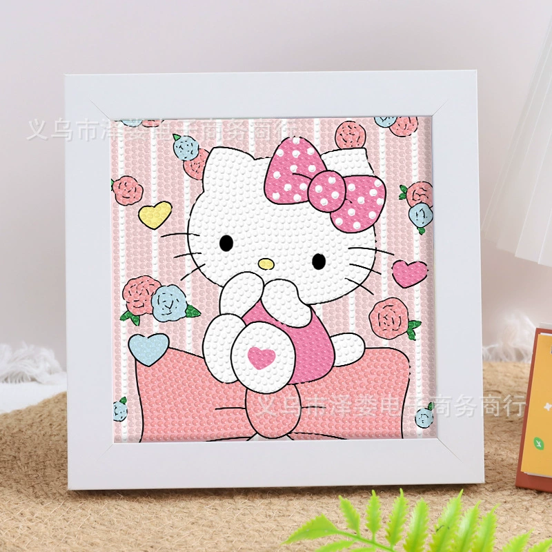 Cuolomi Diamond Drawing Sanrio handmade DIY Diamond Patch Four House Full Drill Point Diamond Painting Wholesale