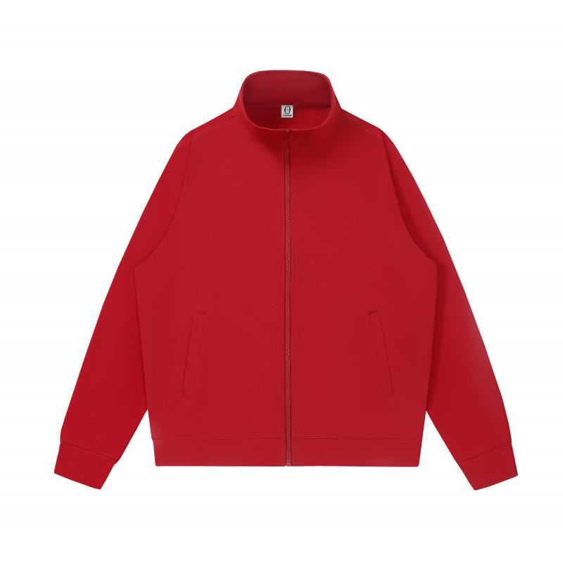 Primavera y otoño hombres y mujeres Cardigan bordado ropa de moda de trabajo chaqueta de lazo cremallera ropa de clase suéter personalizada impresión LOGO