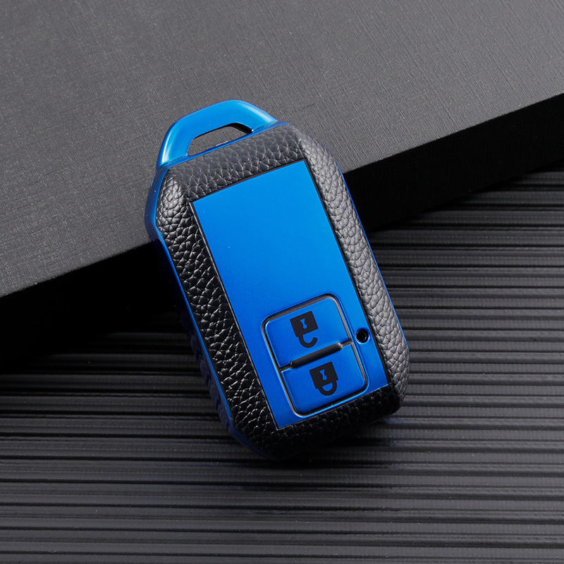가죽 패턴 2 키 매력 블루