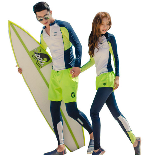 Korea's new parent-child diving suit, female long-sleeved split couple suit, jellyfish suit, surfing snorkeling suit, men's swimsuit