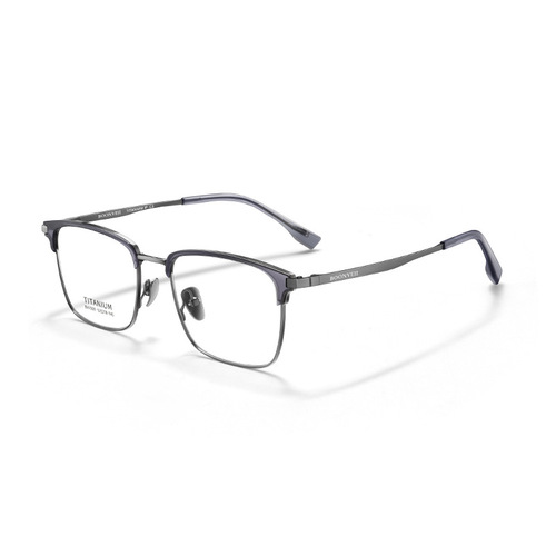 百世芬BV7009V丹阳新款纯钛眼镜超轻男眉毛架板材框钛腿光学眼镜