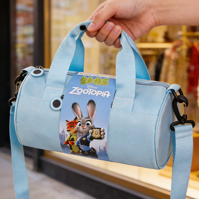 Customized Birthday Souvenirs for 10-Year-Olds, Full Moon and 100-Day Return Gift Handbags, Zootopia Sports Bags