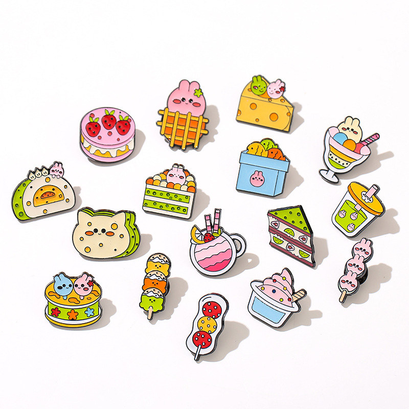 Cute Cartoon Alloy Enamel Unisex Brooches display picture 5