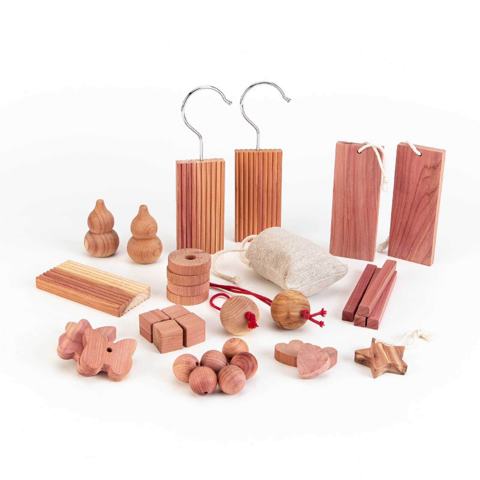 Bola de madera de cedro rojo desodorizante desodorizante bola anti-insectos bola redonda de cedro rojo cajón armario anti-insectos desodorizante granular natural de madera