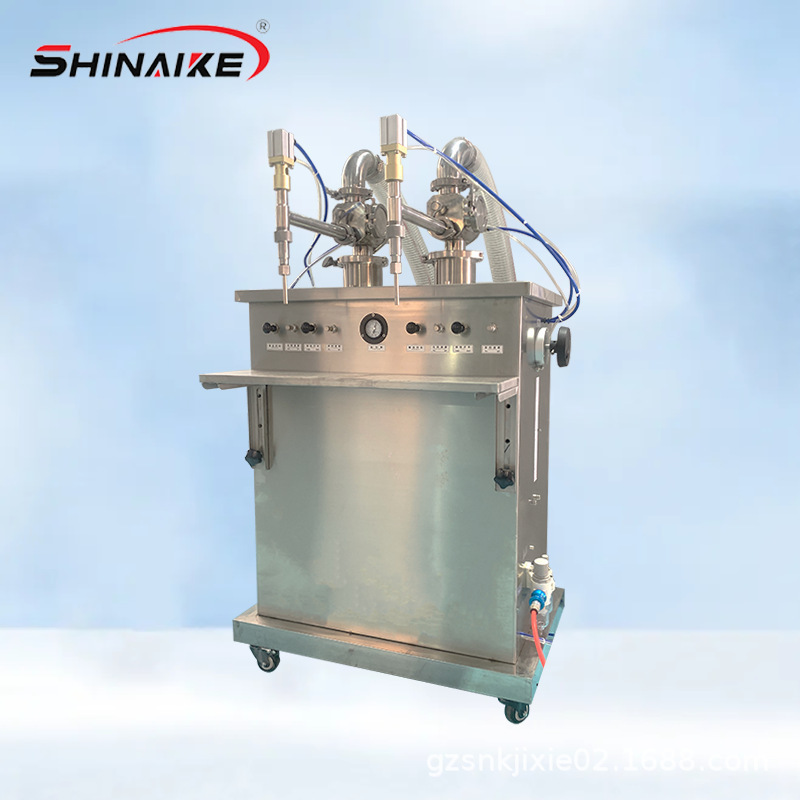 广州立式双头活塞式灌装机护手霜面霜乳液膏霜定量半自动灌装机