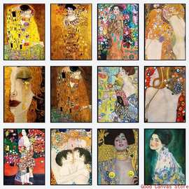 Gustav Klimt Freya的经典作油画厂家批发来图打印入仓货源来赞达
